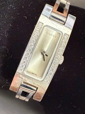 Gucci 3900L Quartz Analog Diamond Bezel Watch Mother of Pearl Face USN 0403269