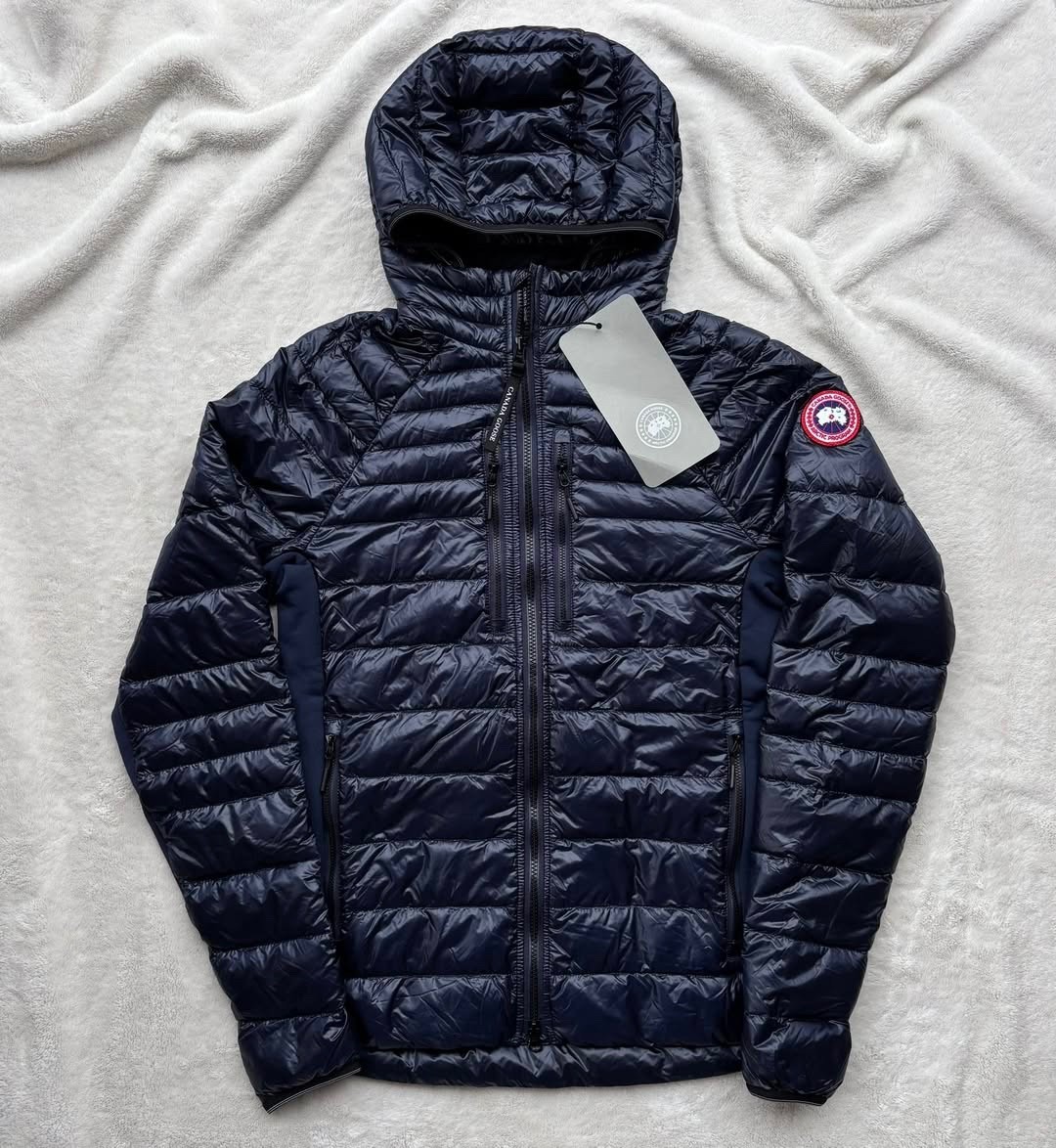 Canada Goose Atlantic Navy Hooded Hybridge Lite Jacket - $850 - New - Authentic