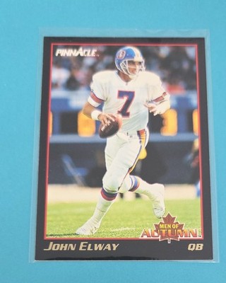 1993 Score Pinnacle Men of Autumn #7 John Elway Denver Broncos FOOTBALL Card 6F