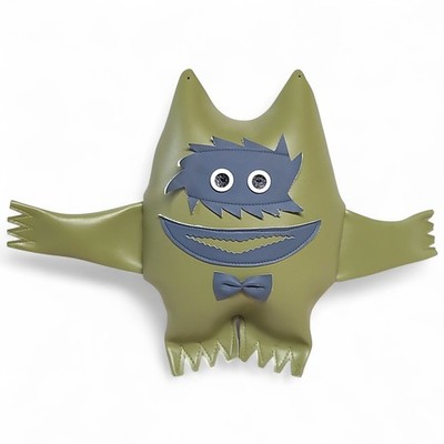 2008 Naugahyde Spirit, Green Blue Nauga Monster Doll 10