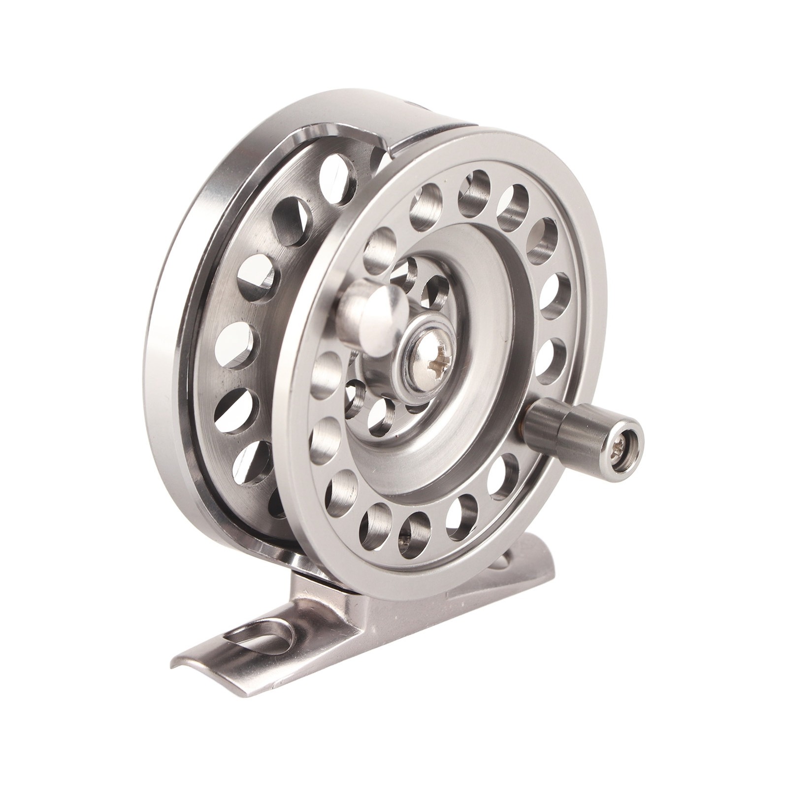 Outdoor Metal Ice Fishing Rod Front Wheel Right Hand Reel With Brake Acces KRI✈️