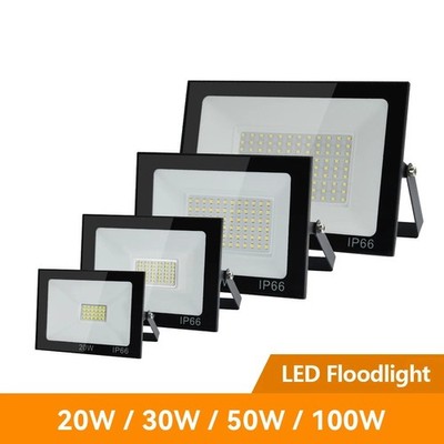 LED Flood Light Outdoor 10W 20W 30W 50W 100W IP66 Waterproof Garden Wall Lamp