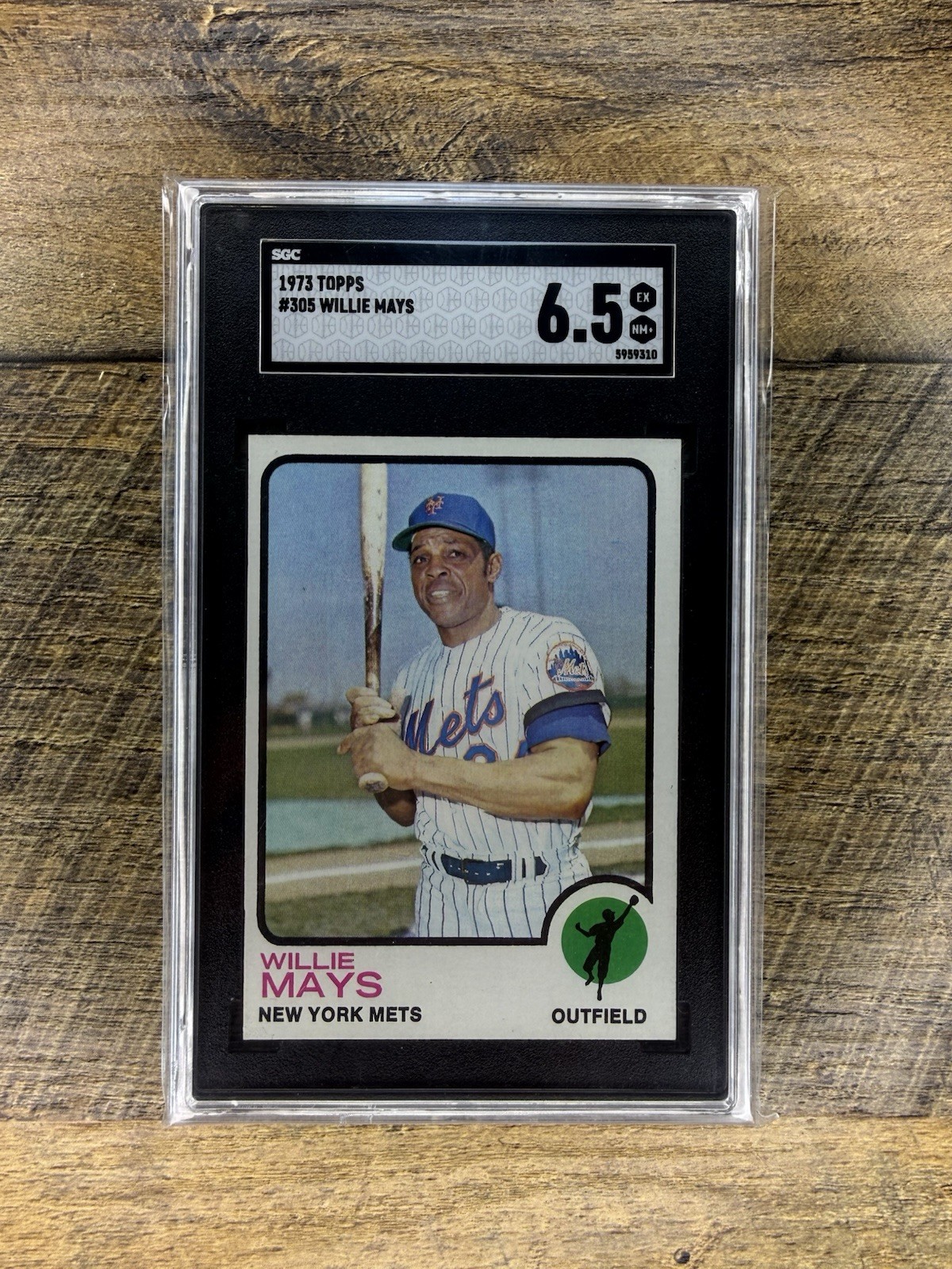 1973 Topps WILLIE MAYS #305 Mets SGC 6.5