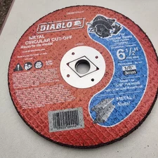 Diablo 6-1/2” x 1/8” Metal Cut-Off Wheels – Circular Saw | 5/8” Arbor 
