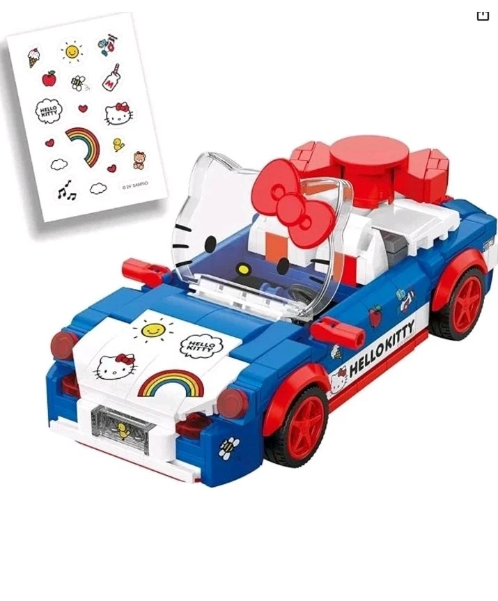 Hello Kitty Convertible Brick Building Set 294 PCS BricKraft Sanrio New - Image 3 of 4