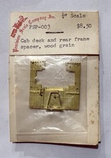 Precision Scale Co. PSP-003 O Scale Brass Cab Deck and Rear Frame Spacer