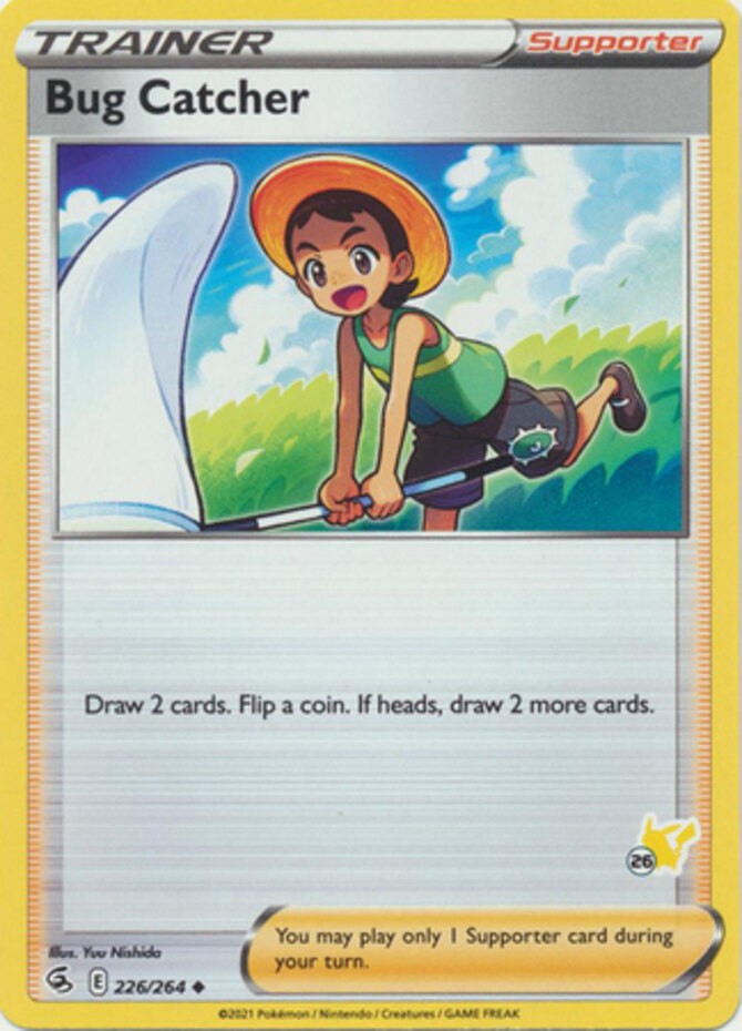 Bug Catcher - 226/264 - Battle Academy 2022 (Pikachu Symbol 26) - Moderately Pla