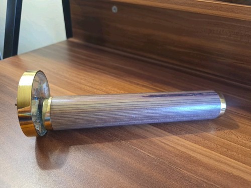 Vtg..Van Cort Instruments Wood And Brass Crystal Orbiter Kaleidscope pre-owned