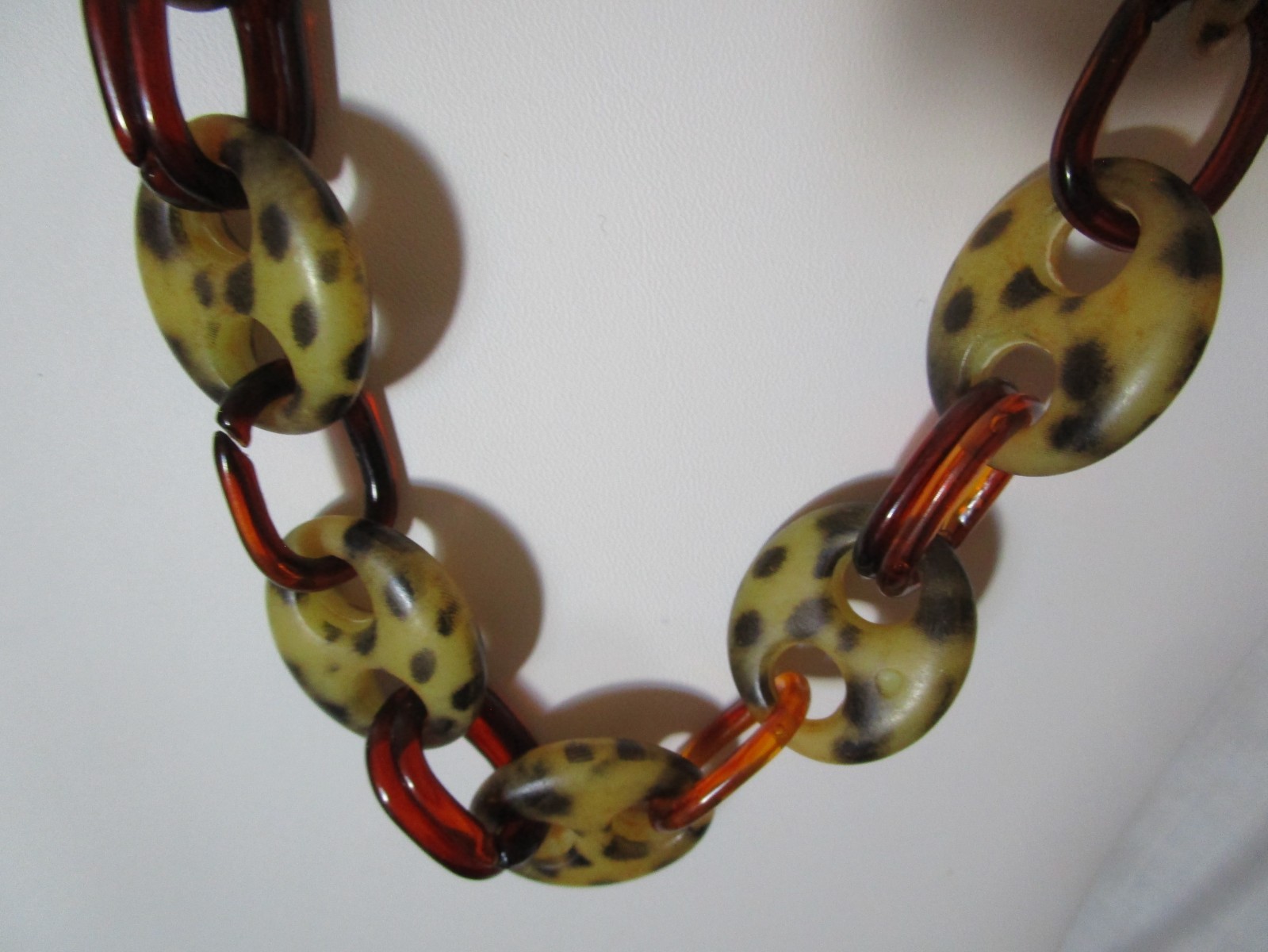 Faux tortoise shell loops, leopard print ovals, p… - image 3