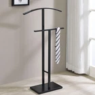 Kings Brand Furniture - Dossi Black Finish Metal Suit Rack Valet Rack Stand