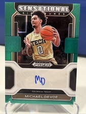 2022-23 Panini Prizm Draft Picks - Sensational Signatures Michael Devoe Auto