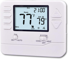 5-1-1 Day Programmable Thermostat for Home Conventional Single-Stage Systems, up