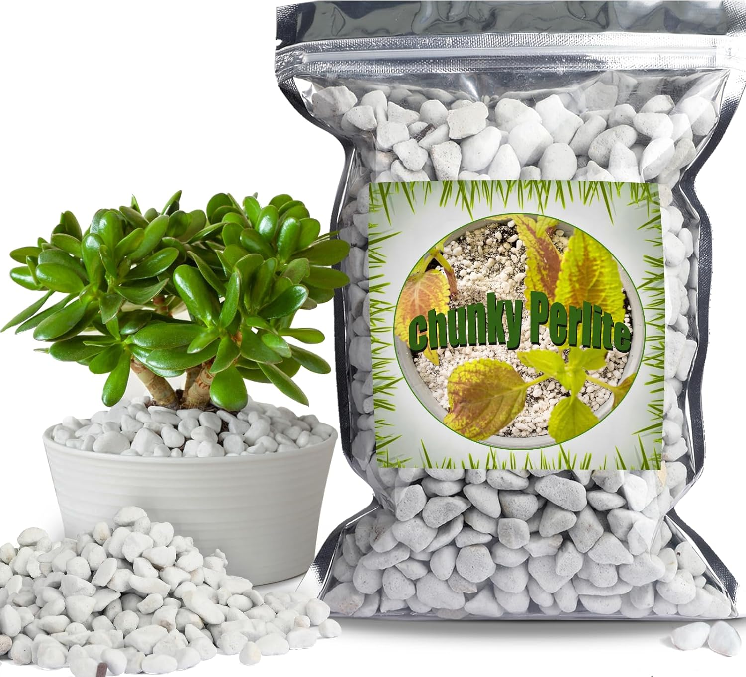 Organic Chunky Perlite Plants 0.4""-0.8"" in Diameter Natural Horticultural Soil