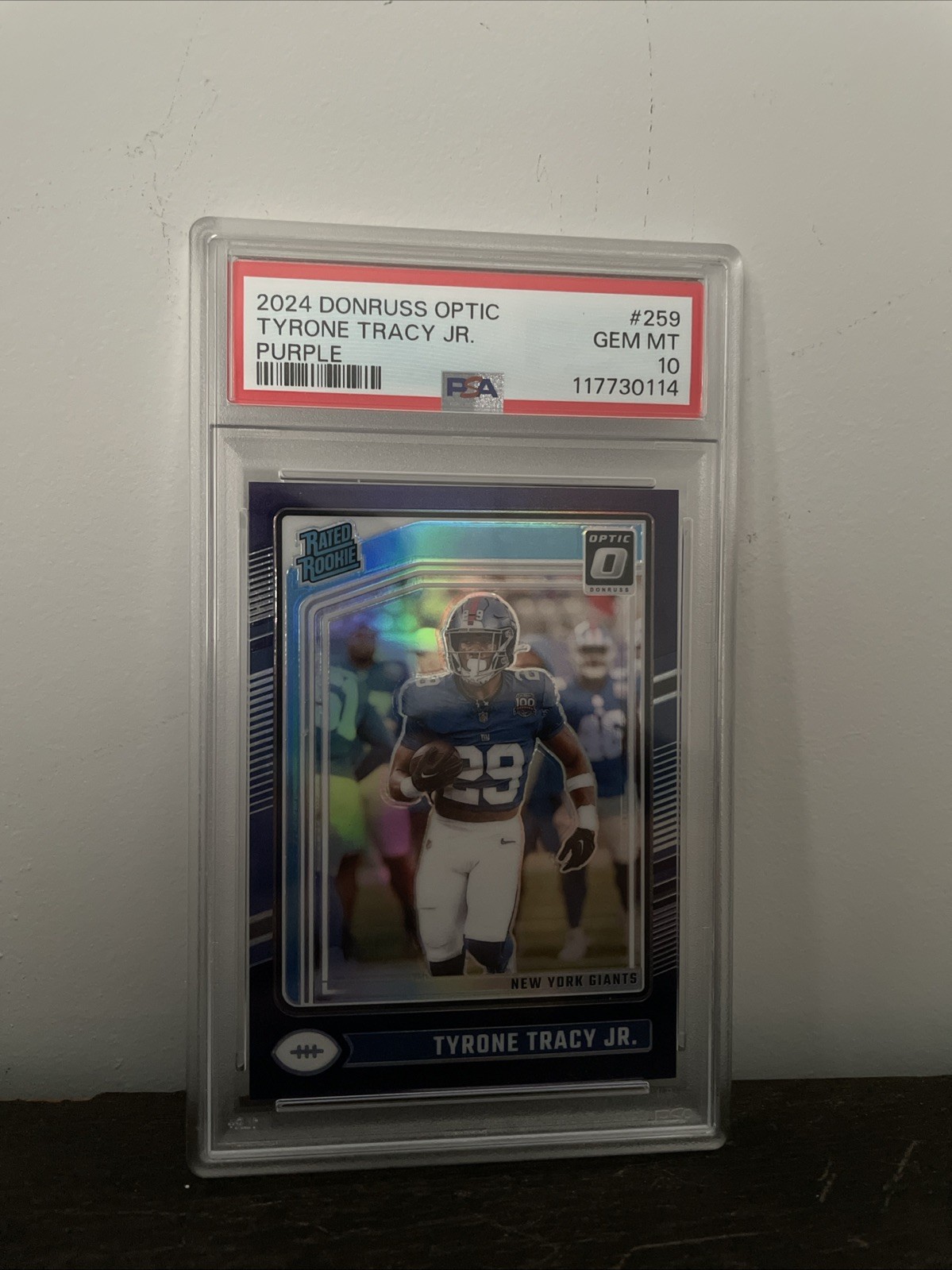 2024 Panini Donruss Optic Rated Rookie Tyrone Tracy Jr. Purple 36/60 #259