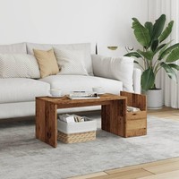 Couchtisch Altholz-Optik 90X45X35 Cm Holzwerkstoff