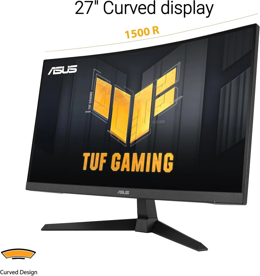 ASUS TUF Gaming VG27VQ3B - 27 Zoll Full HD Curved Monitor - 180 Hz, 1ms GtG - Bild 2 von 4