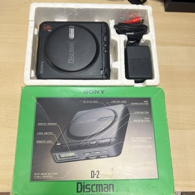 Vintage Sony D-2 Discman CD Player 1990 - In  Original Box