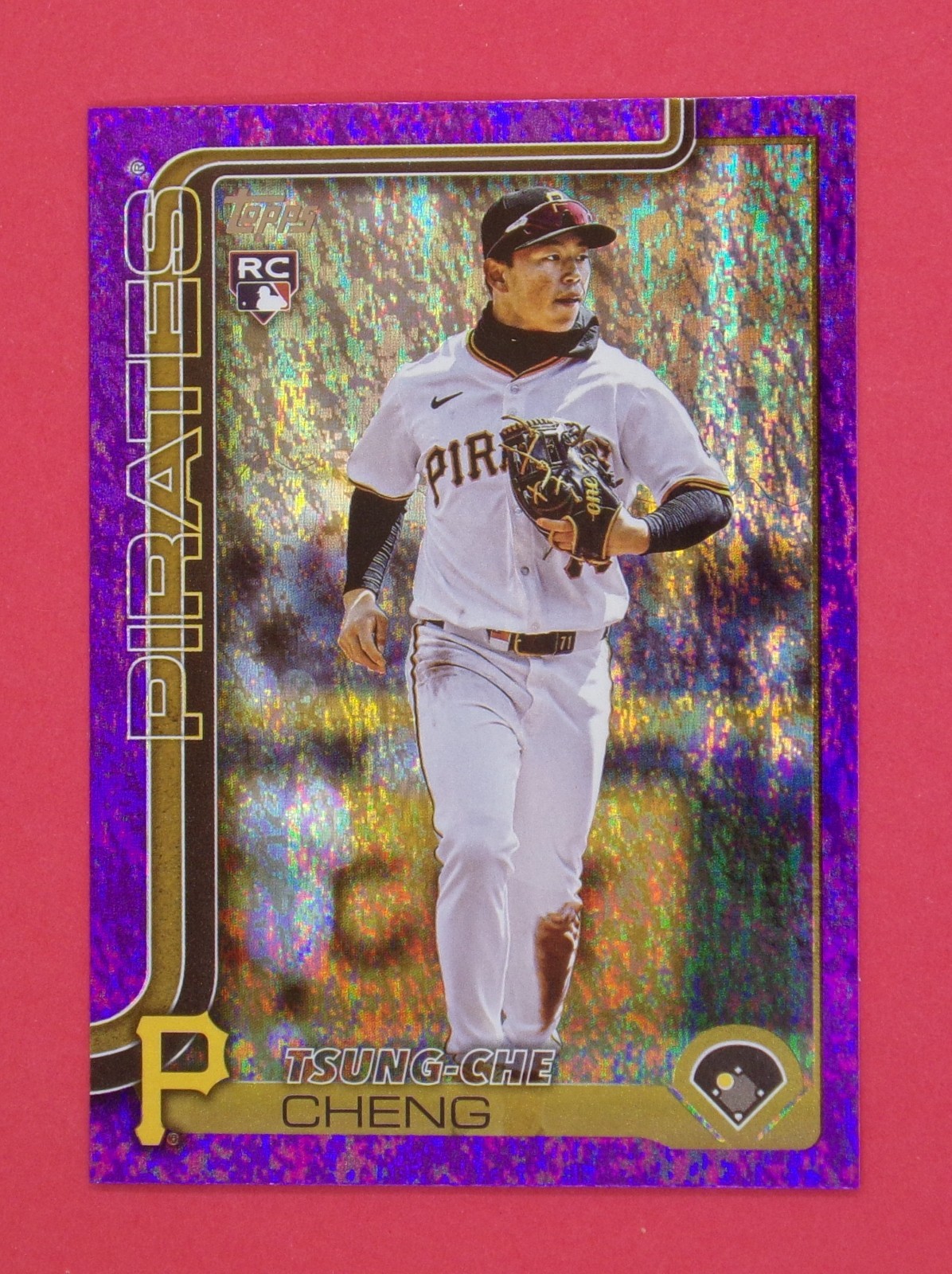 2025 Topps Update Tsung-Che Cheng RC 244/250 Purple Holo Foil #US72