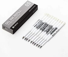 G2 Gel Ink Refills for Retractable Gel Pens, Fine Point(0.5Mm), Pack of 10 (Blac