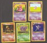 Pokemon ~ (5) 1999 WOTC Cards ~NM~ Fossil Set ~ Haunter #21, Slowbro #43, Magmar