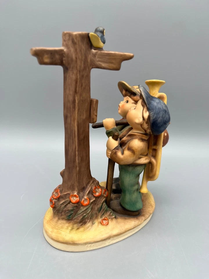 Hummel Figurengruppe Nr. 331 "am Scheideweg" 1984 Stempel Signatur - Bild 4 von 4