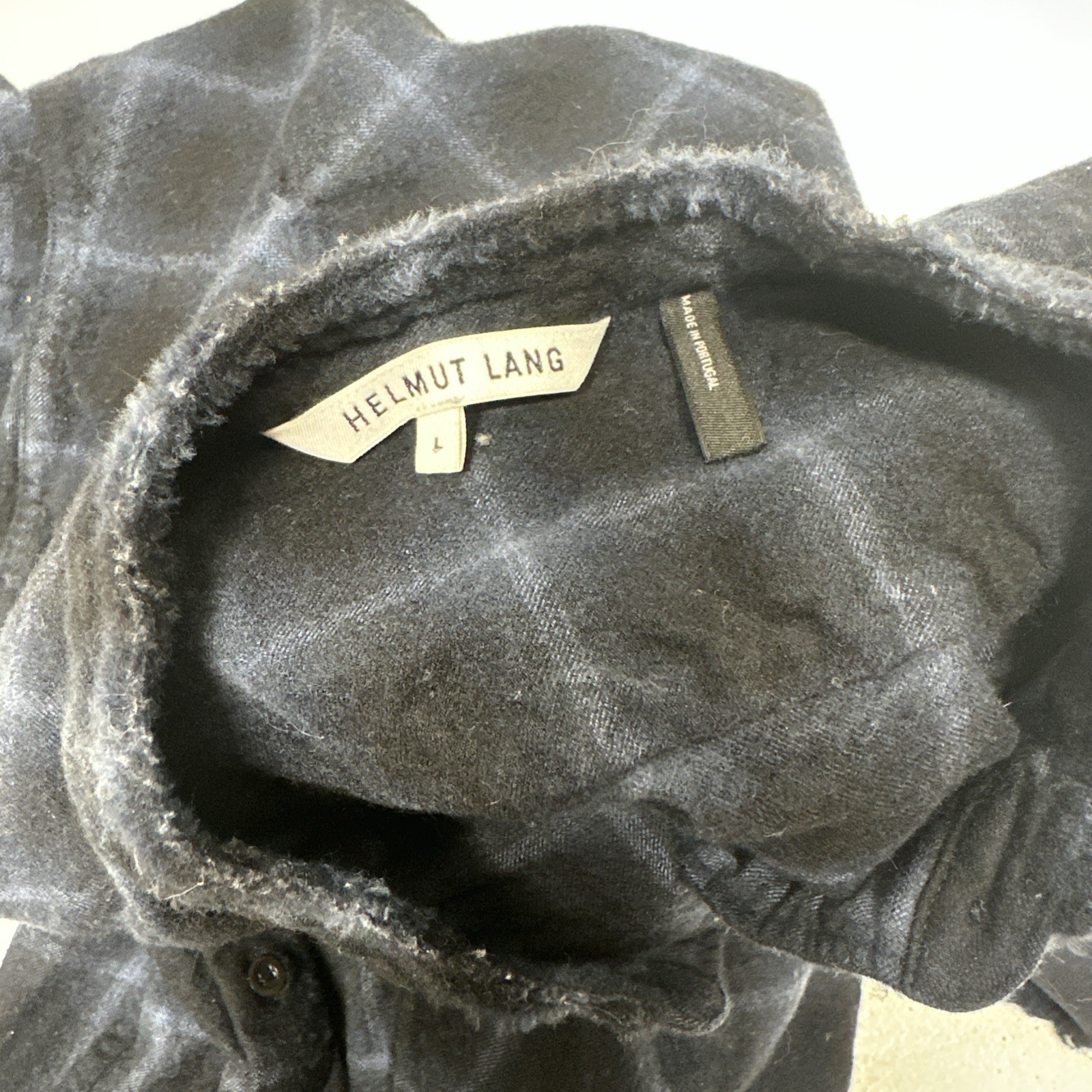 Helmut Lang Button Down Blouse Wool Cashmere Tuni… - image 7