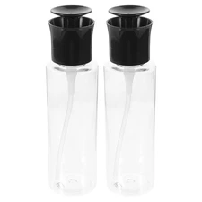 2 Pcs Press Type Airless Lotion Pump Bottle 500 ml Refillable Travel Container
