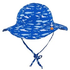 Kids Bucket Hat Sun Protection Hat UPF/UV 50 Adjustable Drawstring LOT of 2