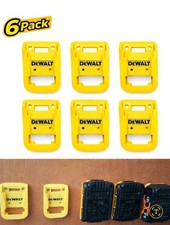 6 Pack DeWalt compatible Battery Holder Mount XR 18V 20V Flex Van Wall Storage  
