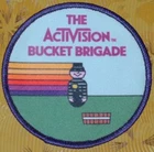 👀🕹~Atari Video Game Vintage 80's Activision Award Patch Kaboom! Bucket Brigade