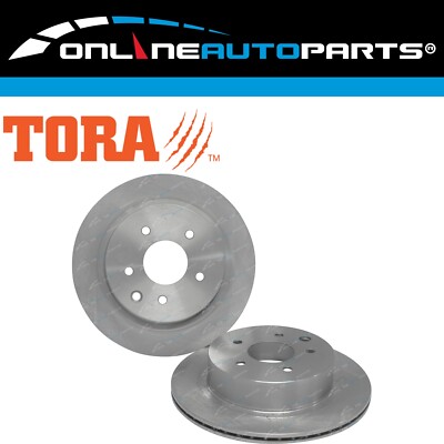 2 Rear Disc Brake Rotor for Nissan X-Trail T30 2.5L 2001-2007 ST Ti XTRAIL Pair