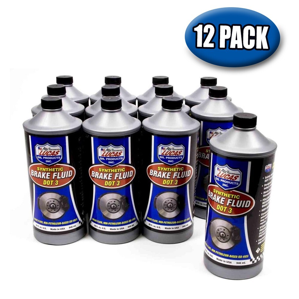 10826 Synthetic Brake Fluid Dot 3 , 32 Oz. Bottle - 12 Pack