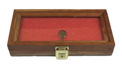 SOUTHERN STAR Cherry Wood Display Case 5 x 10 x 2 for Arrowheads Knifes Collectibles & More