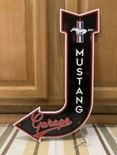 Ford Mustang Garage Sign Metal Arrow Vintage Style Wall Decor Tools Gas Oil Bar Ford Mustang Garage Sign Metal Arrow Vintage Style Wall Decor Tools Gas Oil Bar