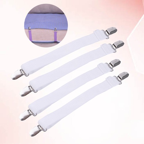 8 Pcs Bed Sheet Clip Retainers Straps Bedding Mattress Cover Clips