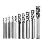 New Listing8Pcs/9Pcs/10Pcs End Mills 4 Flutes Hss Cnc Cutting Tool Set 1/16" - 1/2" for Woo