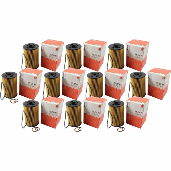 10X Mahle / Knecht ÖLfilter OX 150D1 Oil Filter FüR Mercedes-Benz T2/LN1-image