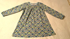 Hanna Andersson Long Sleeve Bishop Style Knit Play Dress Girls Size 120 6-7 NWOT