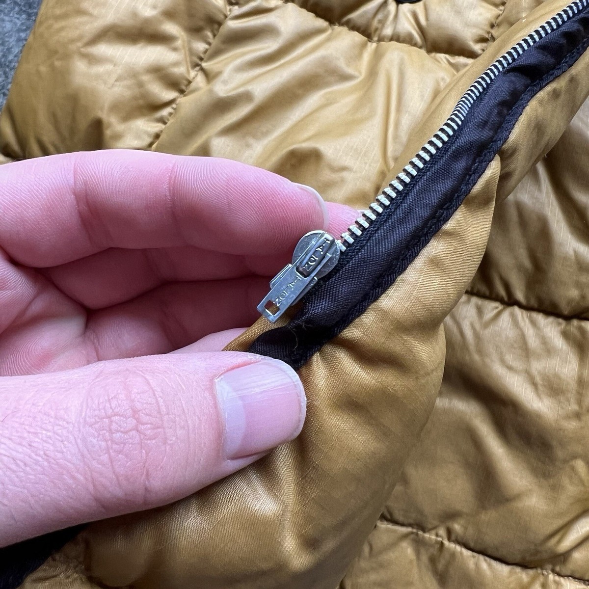 Vintage 60s Eddie Bauer Down Sunset Label Trench Coat LINER Vest