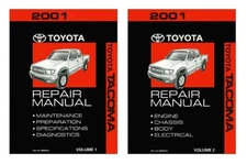 2001 Toyota Tacoma Shop Service Repair Manual Book Engine Drivetrain OEM