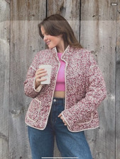 Nordic Peace Size S Small Fit 12 14 16 18 20 Floral Coat Rrp £67