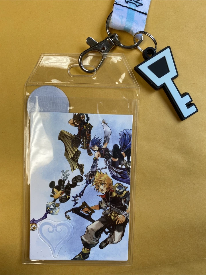 Disney Kingdom Hearts Lanyard with Badge & Key Blade Charm, Bioworld - Image 4 of 4