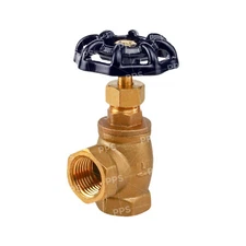 Midline Globe Style Angle Stop Valve Lead Free FIP Connections Brass 1/2in-3/4in