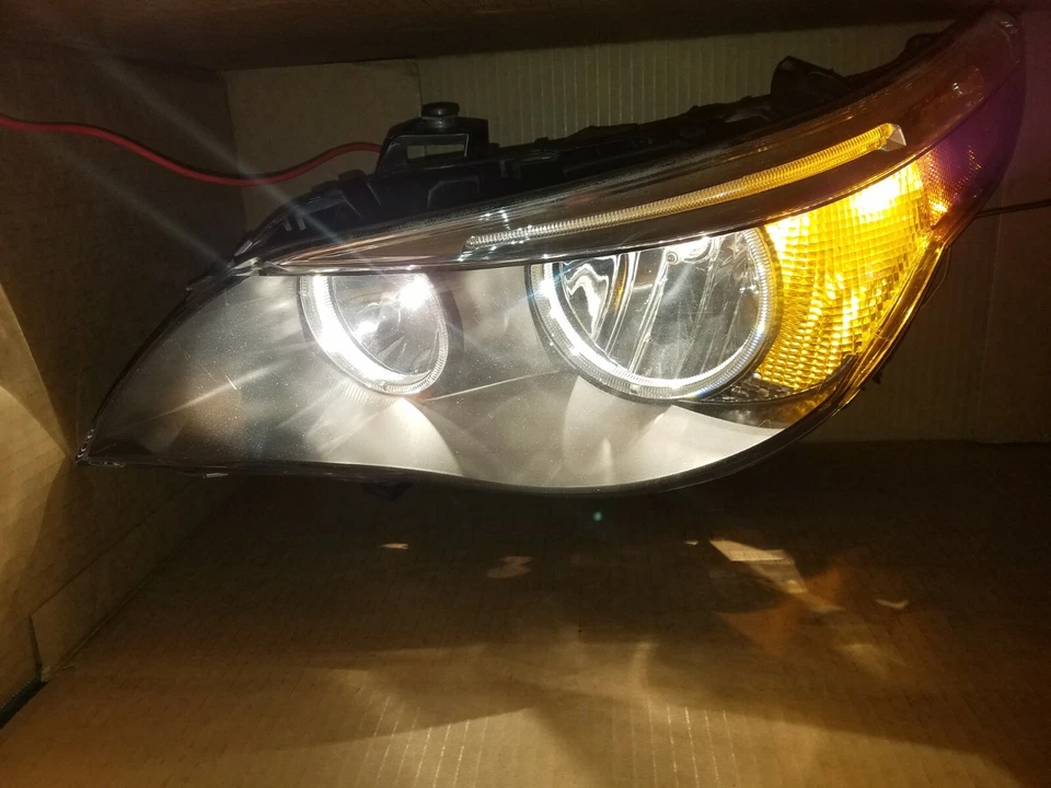 2004 2005 2006 2007 BMW 525I 530I 545I 550I M5 DRIVER LEFT HALOGEN HEADLIGHT - Image 3 of 4