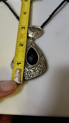 Signed Napier 1922 Silver Tone Pendant Necklace 17