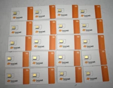 Boost Mobile Lot of 20 5G/4G SIM Card (White) Activate by 05/13/2025