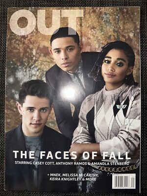 OUT Magazine September 2018 Casey Cott Anthony Ramos Amandla Stenberg