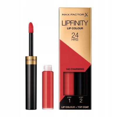 2 x Max Factor Lipfinity Lipstick  140 Charming