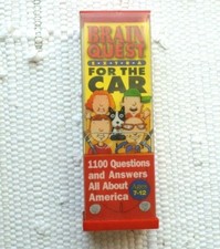 Brain Quest EXTRA For The Car Deck One And Two Ages 7-12 All About America VTG.