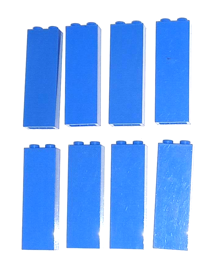 LEGO BLUE VIOLET BRICK LOT / SIZE 2x2x5 / QTY 8x / Part #2454 from